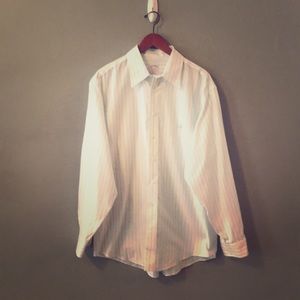 White and blue Brooks Brothers button down
